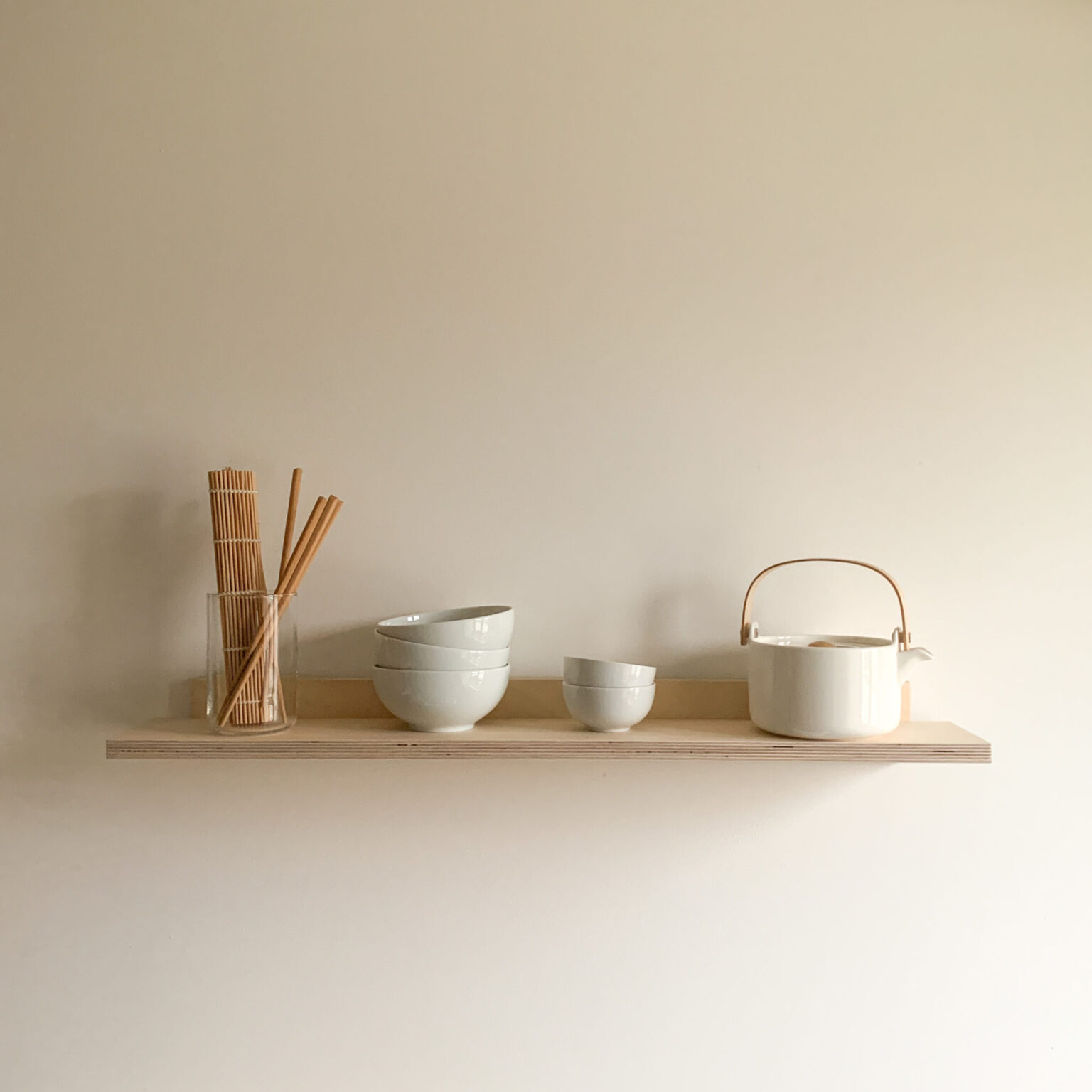 HYLLY 80 Birch Plywood Shelf | Bruun Home Accessories